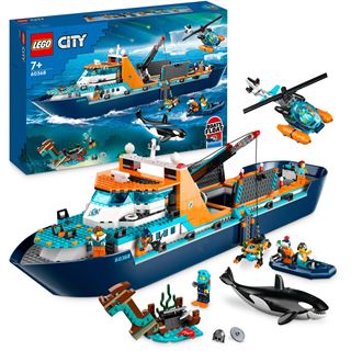 LEGO City 60368 Arktis-Forschungsschiff Set, großes