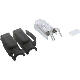 InLine Crimpstecker Cat.6A RJ45 geschirmt, mit Knickschutz und