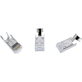 InLine Crimpstecker Cat.6A RJ45 geschirmt, mit Knickschutz und