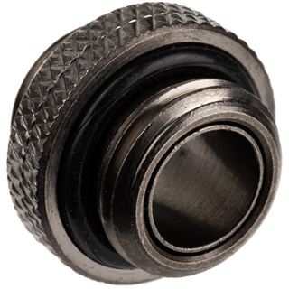 Alphacool ES Doppeladapter, Steckbar, G1/4 AG auf G1/4 AG - Schwarz