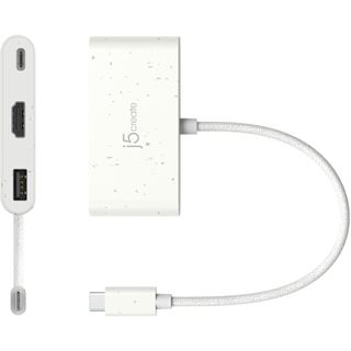 J5CREATE ECO-FRIENDLY USB-C TO HDMI USB TYPE-A WITH POWER DELIVERY