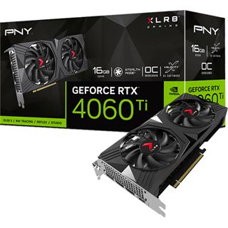 16GB PNY GeForce RTX 4060 Ti XLR8 Gaming Verto OC Aktiv PCIe 4.0 x16