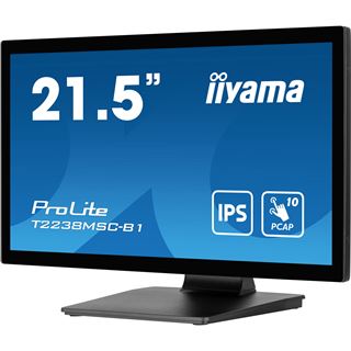 21,5" (54,61cm) iiyama ProLite T2238MSC-B1 schwarz 1920x1080