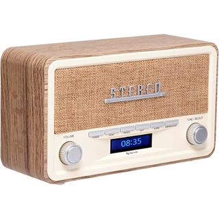 Denver DAB-18LW Digitalradio Holzoptik hell