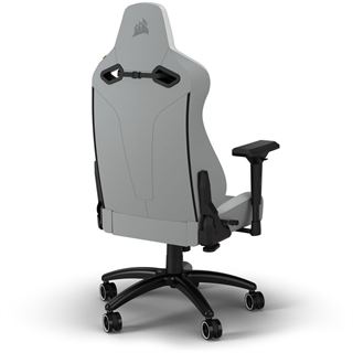 Corsair TC200 Fabric Gaming Chair - Standard Fit, Light Grey/White