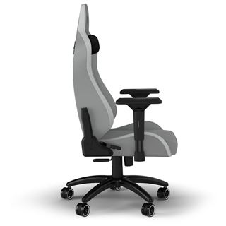 Corsair TC200 Fabric Gaming Chair - Standard Fit, Light Grey/White