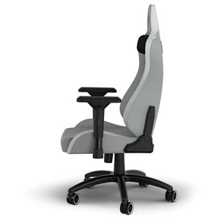 Corsair TC200 Fabric Gaming Chair - Standard Fit, Light Grey/White