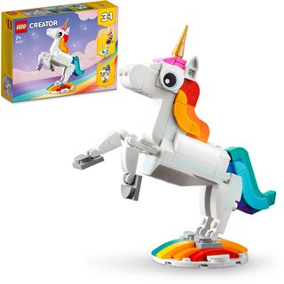 LEGO Creator 3in1 31140 Magisches Einhorn Spielzeug Tierfiguren-Set