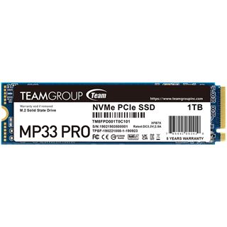 1TB TeamGroup MP33 Pro M.2 2280 PCIe 3.0 x4 3D-NAND TLC