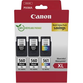 CANON 3712C009 2xPG560XL+CL561XL Pixma TS TR Tinte (3) blk-col HC w/o