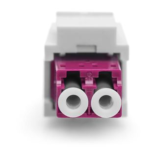 Digitus LWL Kupplung LC/LC Multimode-OM4 Dupl.Keystone-Modul