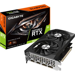 8GB Gigabyte GeForce RTX 3050 Windforce OC Aktiv PCIe 4.0 x16 (x8)