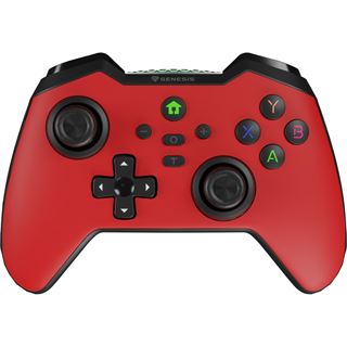 Genesis Gamepad MANGAN 400 kabellos rot/schwarz