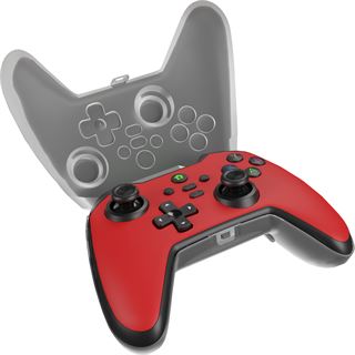 Genesis Gamepad MANGAN 400 kabellos rot/schwarz