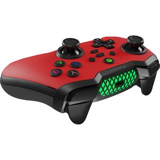 Genesis Gamepad MANGAN 400 kabellos rot/schwarz