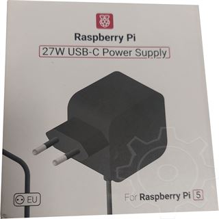 Raspberry Pi 27W USB-C Power Supply - Black - EU