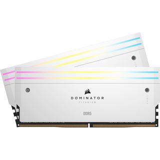 96GB Corsair Dominator Titanium RGB weiß DDR5-6600 DIMM CL32