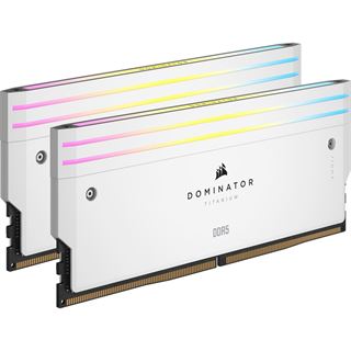 96GB Corsair Dominator Titanium RGB weiß DDR5-6600 DIMM CL32