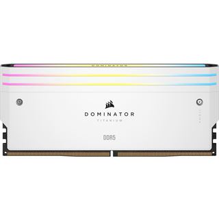 96GB Corsair Dominator Titanium RGB weiß DDR5-6600 DIMM CL32
