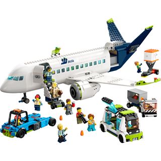 LEGO City 60367 Passagierflugzeug Set, großes Flugzeug-Modell