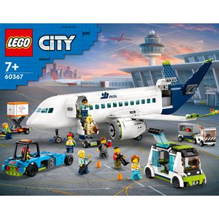 LEGO City 60367 Passagierflugzeug Set, großes Flugzeug-Modell