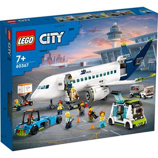 LEGO City 60367 Passagierflugzeug Set, großes Flugzeug-Modell