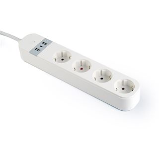 (&euro;18,33*/1m) 1.50m Gembird Steckdosenleiste Wei&szlig; 4