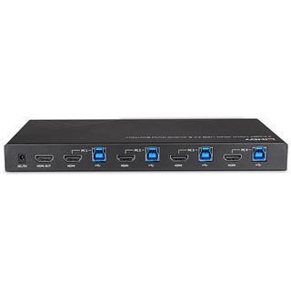 Lindy KVM Switch HDMI 4K60,USB3.0 & Audio 4Port