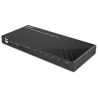 Lindy KVM Switch HDMI 4K60,USB3.0 & Audio 4Port