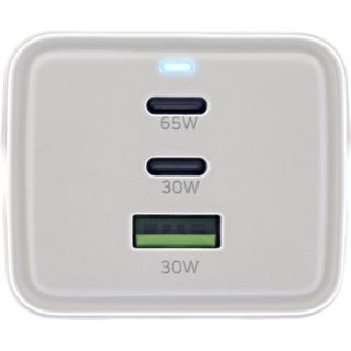 1.50m InLine USB Netzteil, 65W Ladegerät, 2x USB-C + 1x USB-A,