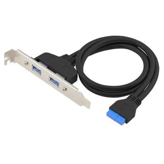 Conceptronic Slotblech 19 Pin Dual 2x USB-A 3.0 Ports sw