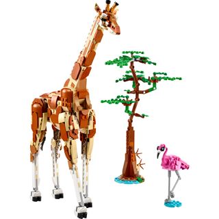 LEGO Creator 3in1 31150 Tiersafari, Set mit Löwe, Giraffe und