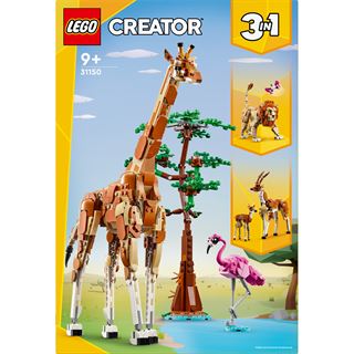 LEGO Creator 3in1 31150 Tiersafari, Set mit Löwe, Giraffe und