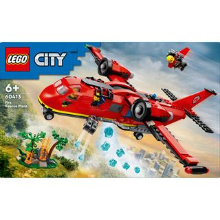 LEGO City 60413 L&ouml;schflugzeug Set, Feuerwehr-Flugzeug-Spielzeug