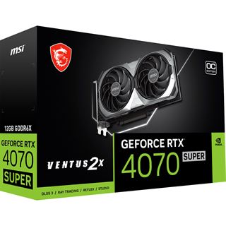 12GB MSI GeForce RTX 4070 SUPER Ventus 2X OC Aktiv PCIe 4.0 x16