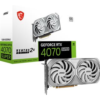 12GB MSI GeForce RTX 4070 SUPER Ventus 2X White OC Aktiv PCIe 4.0 x16