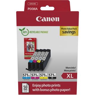 Canon Ink/CLI-571XL BK/C/M/Y PHOTO VALUE
