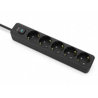 (€7,93*/1m) 1.50m Cian Technology Steckdosenleiste Schwarz 5