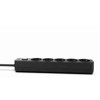 (€7,93*/1m) 1.50m Cian Technology Steckdosenleiste Schwarz 5