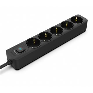(€7,93*/1m) 1.50m Cian Technology Steckdosenleiste Schwarz 5