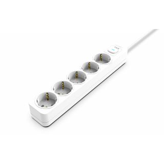 (€7,96*/1m) 1.50m Cian Technology Steckdosenleiste Weiß 5