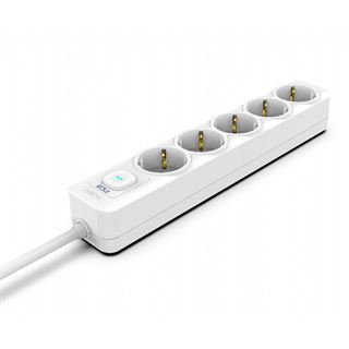 (€7,96*/1m) 1.50m Cian Technology Steckdosenleiste Weiß 5