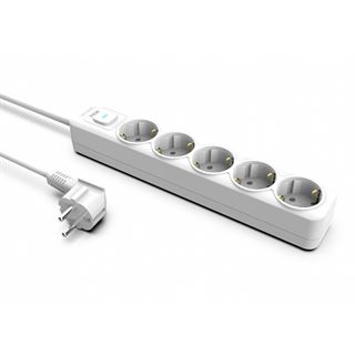 (€7,96*/1m) 1.50m Cian Technology Steckdosenleiste Weiß 5