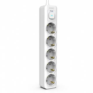 (€7,96*/1m) 1.50m Cian Technology Steckdosenleiste Weiß 5