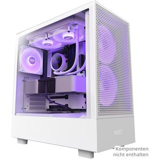 NZXT H5 Flow RGB Midi Tower ohne Netzteil weiss (Retourenware)