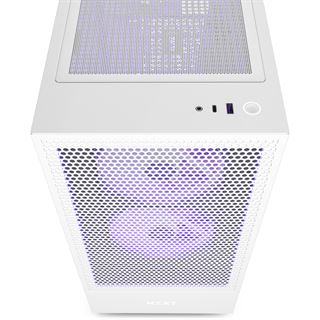 NZXT H5 Flow RGB Midi Tower ohne Netzteil weiss (Retourenware)