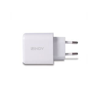 65 Watt Lindy USB Ladeger&auml;t Typ A+C GaN Charger, wei&szlig;