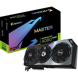 16GB Gigabyte GeForce RTX 4080 SUPER AORUS Master 16G Aktiv PCIe 4.0