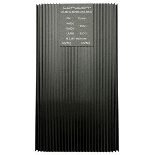 LC-Power SSD-Gehäuse für M2 SSD USB3.2 GEN 2x2 RAID