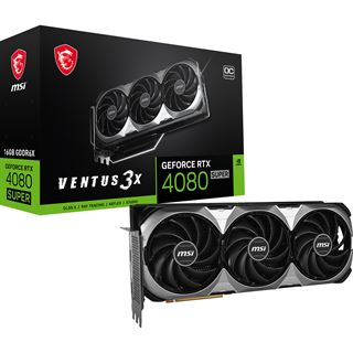 16GB MSI GeForce RTX 4080 SUPER Ventus 3X OC Aktiv PCIe 4.0 x16